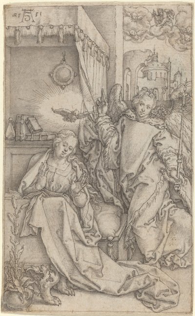 A Anunciação, 1552. de Heinrich Aldegrever