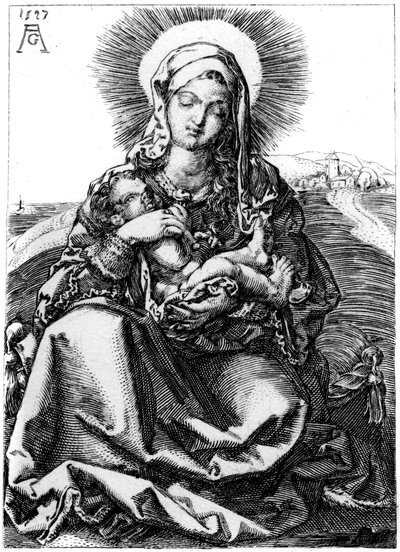 A Virgem, 1527, 1849. de Heinrich Aldegrever