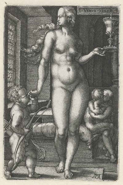 Vénus (título sobre o objecto)
Os sete planetas (título da série) de Heinrich Aldegrever