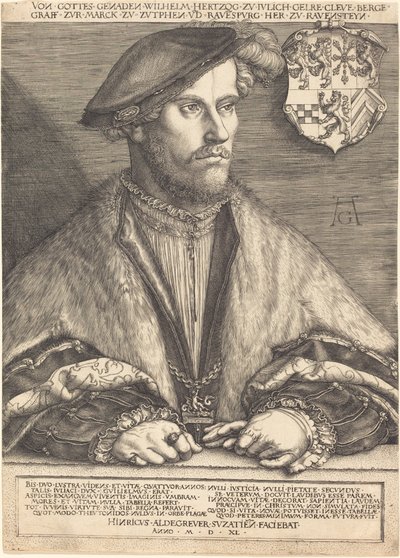 Guilherme V, Duque de Julich, Cleve e Berg, 1540. de Heinrich Aldegrever