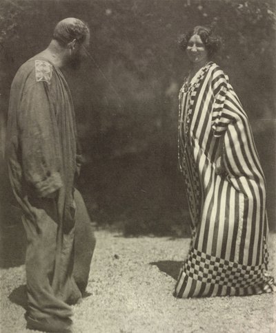 Gustav Klimt e Emilie Flöge, c. 1909. de Heinrich Böhler