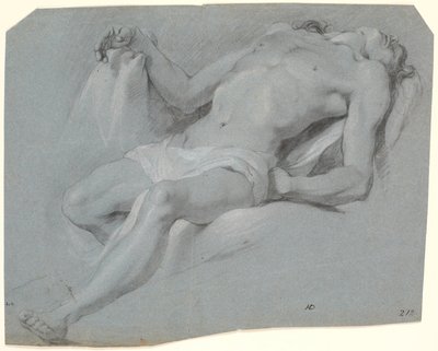 Mentira modelo masculino; estudar para Pietà? de Heinrich Dittmers