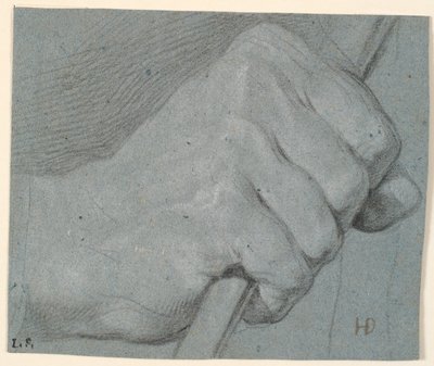 Estudo da mão, amarrado em torno de uma vara de Heinrich Dittmers