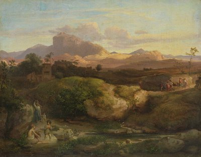Paisagem romana de Heinrich Dreber