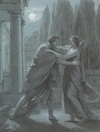 Lais Toma Aristip de Surpresa, c. 1801. de Heinrich Friedrich Füger