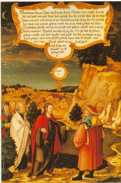 185 Württemberg e Mömpelgard Altar de Mömpelgard Cristo e Nicodemos de Heinrich Füllmaurer
