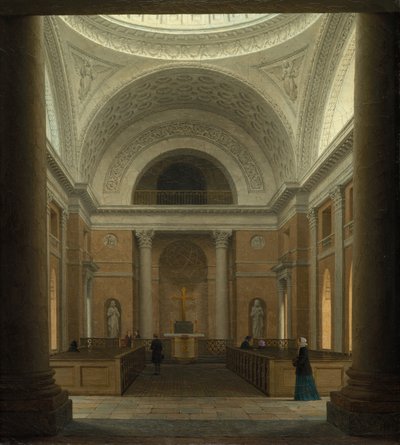 A Igreja do Castelo de Christiansborg, Copenhaga de Heinrich Hansen (Danish