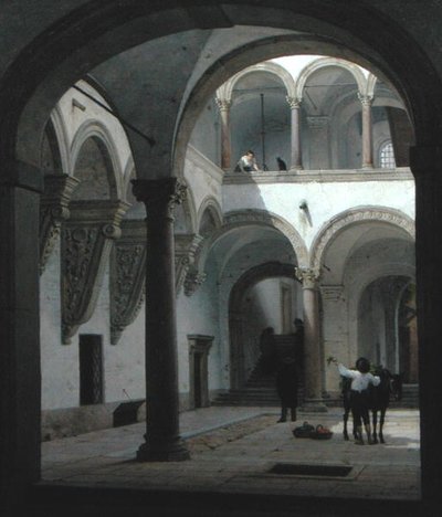 Pátio do Palazzo Fava, Bolonha de Heinrich Hansen