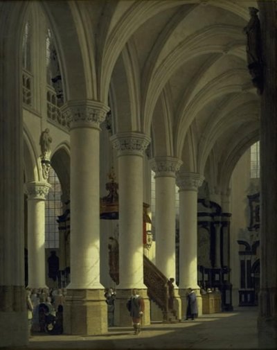 A igreja em S. Modelo em Bruxelas de Heinrich Hansen