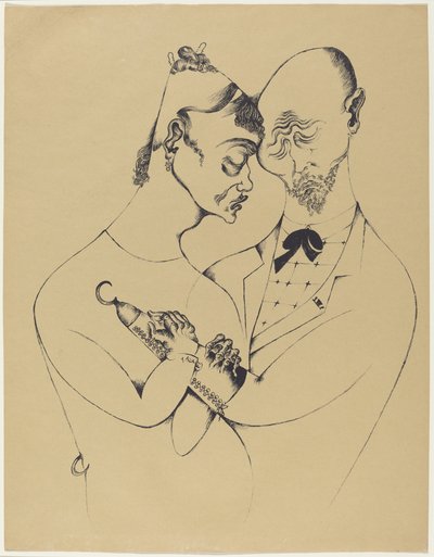 Das Ehepaar (O Casal) de Heinrich Hoerle