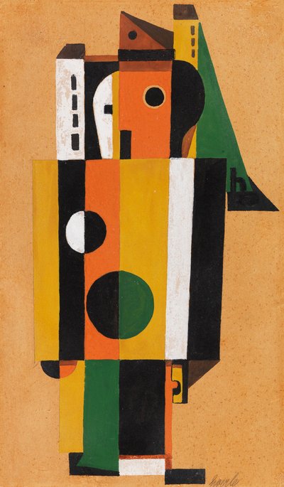 Encontro, 1925. de Heinrich Hoerle