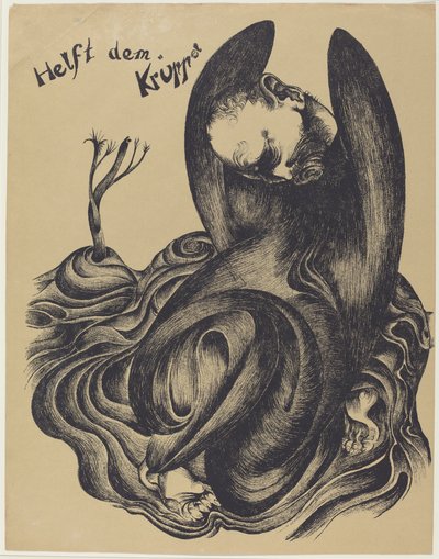 Helft dem Krüppel (Ajude os aleijados) de Heinrich Hoerle