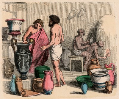 Grécia Antiga: Olaria de Heinrich Leutemann