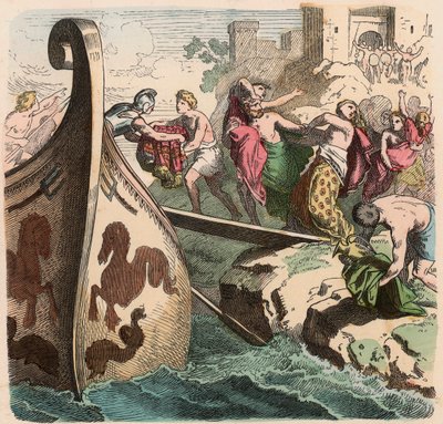 Grécia Antiga: Viagens Marítimas, Piratas de Heinrich Leutemann