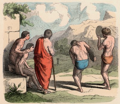 Grécia Antiga: Esporte, Arremesso de Disco de Heinrich Leutemann