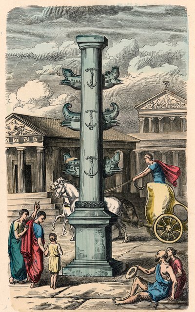 Roma Antiga: Forum Romanum, Coluna para comemorar uma vitória de Heinrich Leutemann