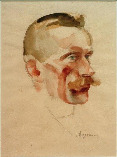 Retrato Wilhelm Werner, por volta de 1926 de Heinrich Stegemann