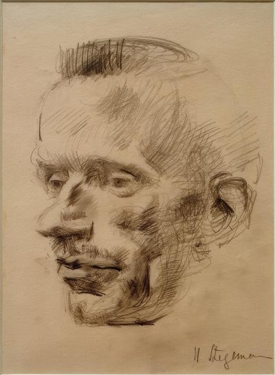 Retrato Wilhelm Werner, por volta de 1926 de Heinrich Stegemann