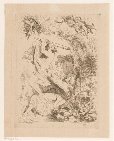 Sansão derrota os filisteus
Raiva (Ira)
Os pecados mortais e a Queda (título da série) de Heinrich Vianden