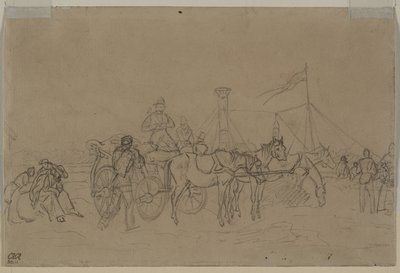 Passageiros do Reno Steamer (verso) de Heinrich von Mayr