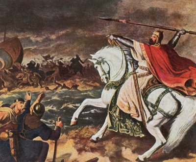 Imperador Otão, o Grande, 912-973 (litografia a cores melhorada) de Heinrich von Rustige