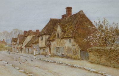 A Village Street, Kent de Helen Allingham