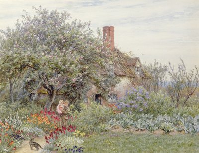 Perto de Hambledon (wc on paper) de Helen Allingham
