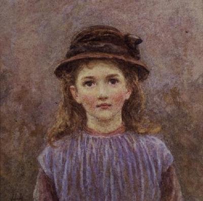 Retrato de uma jovem garota de Helen Allingham