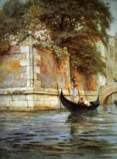 Veneza (aguarela sobre papel) de Helen Allingham