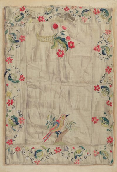 Bordado Crewel, c. 1937. de Helen E. Gilman