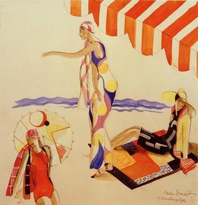 Roupa de praia por volta de 1928 de Helen Ernst