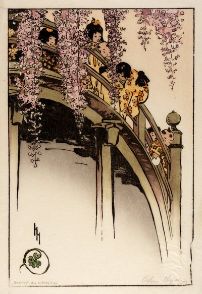 Ponte da Lua em Kameido de Helen Hyde