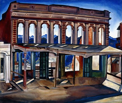 Ruínas de Wells Fargo (óleo sobre tela) de Helen Katharine Forbes