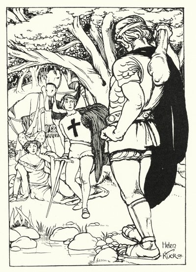 Cruz Vermelha encontra o Orgoglio Gigante (gravura) de Helen S. Kuck