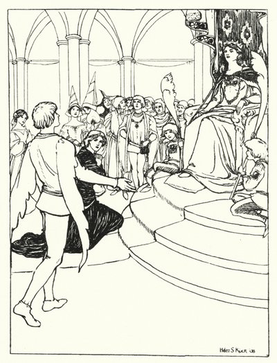 A Juventude na Corte da Rainha das Fadas (gravura) de Helen S. Kuck