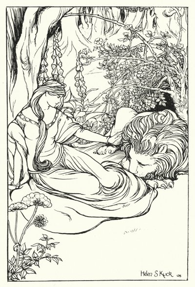 Una e o Leão (gravura) de Helen S. Kuck