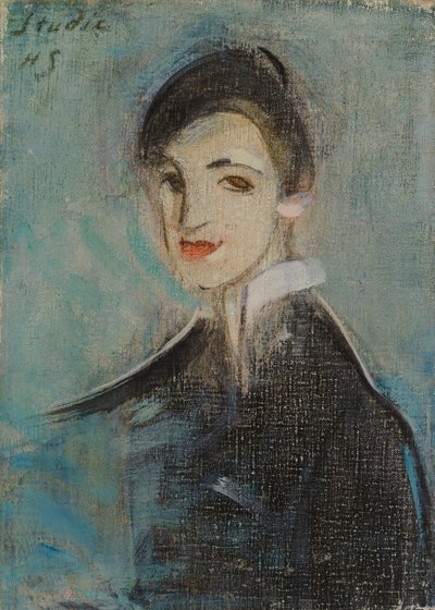Cantora de preto de Helene Schjerfbeck