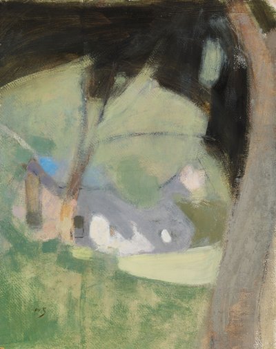 A Antiga Cervejaria (Composição) de Helene Schjerfbeck