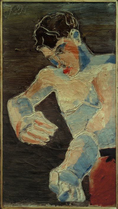 Autorretrato (jovem boxeador) de Helmut Kolle