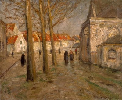 Praça da igreja em Mechelen de Helmuth Liesegang
