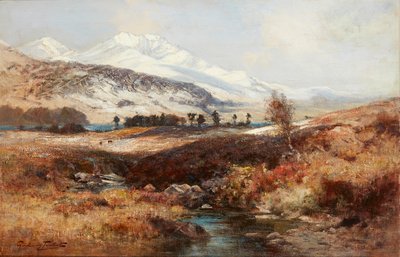 Snowy Highland Landscape (óleo sobre tela) de Henderson Tarbet