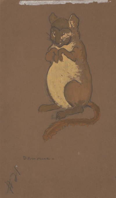 Dormouse (figurino para Alice no País das Maravilhas, 1915) de Henderson, William Penhallow