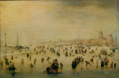 Cena de patinagem de Hendrick Avercamp