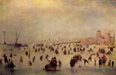 Cena de patinagem de Hendrick Avercamp