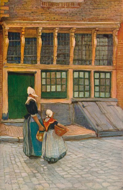 Retornando do mercado, c1902 de Hendrick Cassiers