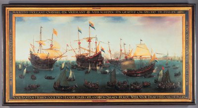 O Retorno a Amsterdã da Segunda Expedição às Índias Orientais, 19 de julho de 1599, 1599 de Hendrick Cornelisz. Vroom