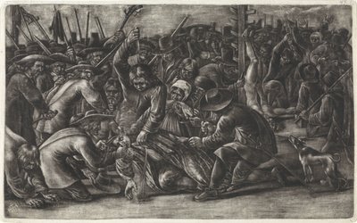 Mutilação dos corpos dos irmãos De Witt, 1672 de Hendrick Danckerts
