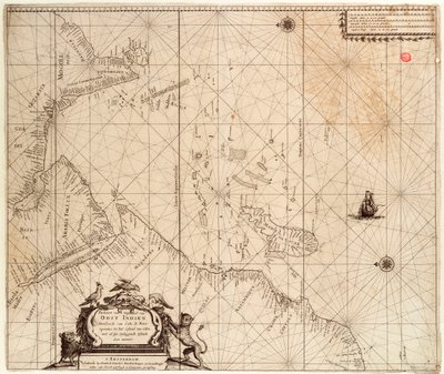 Mapa de África, Índia e Sri Lanka de, c.1680 (gravura) de Hendrick Doncker