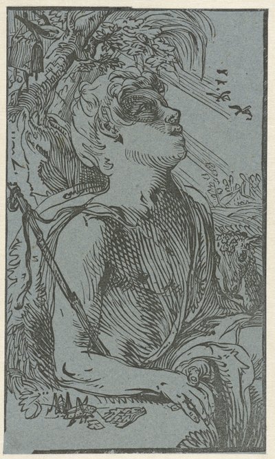 João Baptista no deserto de Hendrick Goltzius (attributed to)