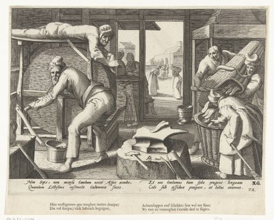 Afiador de língua de Hendrick Goltzius (attributed to workshop of)